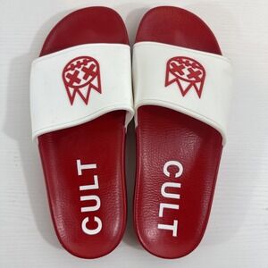 Cult Of Individuality Men Red Slide Sandals 9